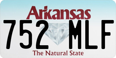 AR license plate 752MLF