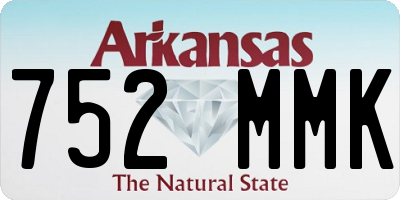 AR license plate 752MMK
