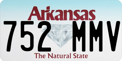 AR license plate 752MMV
