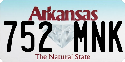 AR license plate 752MNK