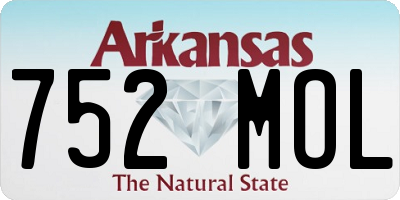 AR license plate 752MOL