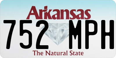 AR license plate 752MPH