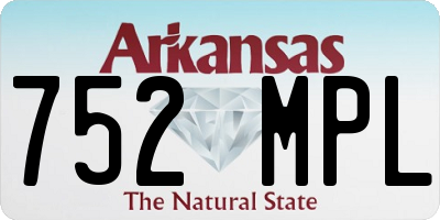 AR license plate 752MPL