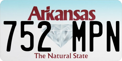 AR license plate 752MPN
