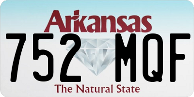 AR license plate 752MQF
