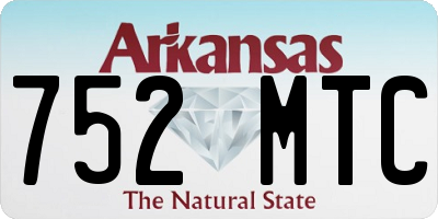 AR license plate 752MTC