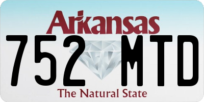 AR license plate 752MTD