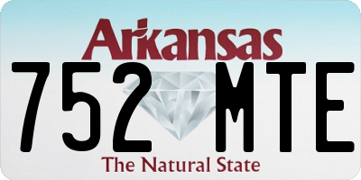 AR license plate 752MTE