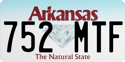 AR license plate 752MTF