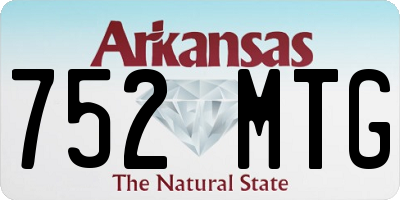 AR license plate 752MTG