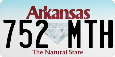 AR license plate 752MTH