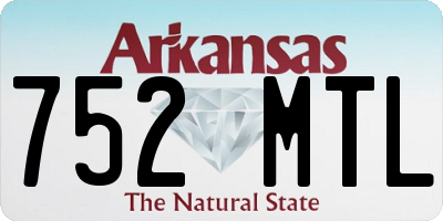 AR license plate 752MTL