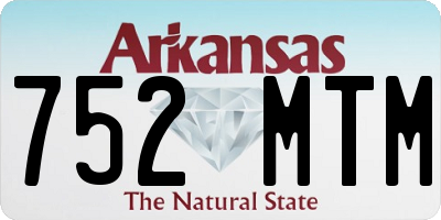AR license plate 752MTM