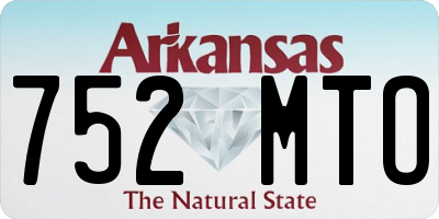 AR license plate 752MTO