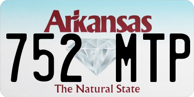 AR license plate 752MTP