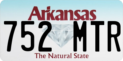 AR license plate 752MTR