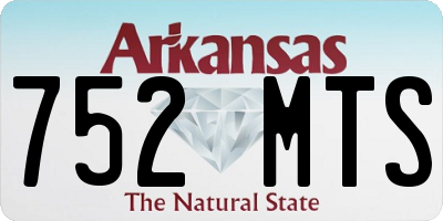 AR license plate 752MTS