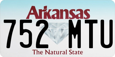 AR license plate 752MTU