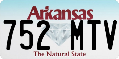 AR license plate 752MTV
