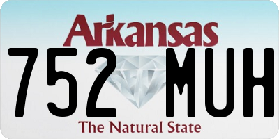 AR license plate 752MUH