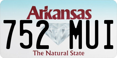 AR license plate 752MUI