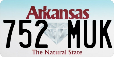 AR license plate 752MUK