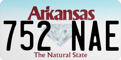 AR license plate 752NAE