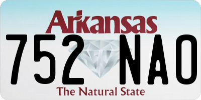 AR license plate 752NAO