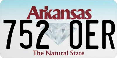 AR license plate 752OER