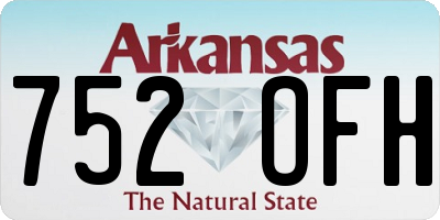 AR license plate 752OFH