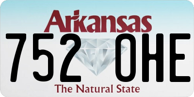 AR license plate 752OHE