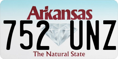 AR license plate 752UNZ