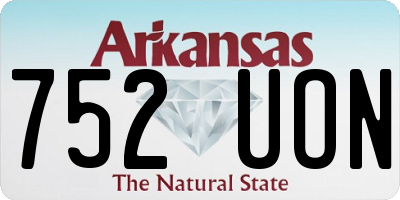 AR license plate 752UON