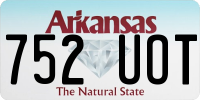AR license plate 752UOT