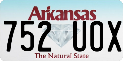 AR license plate 752UOX