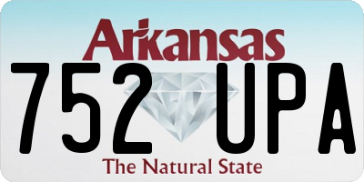AR license plate 752UPA