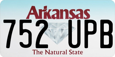 AR license plate 752UPB