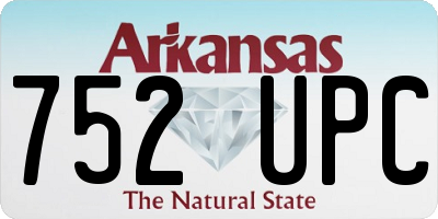 AR license plate 752UPC