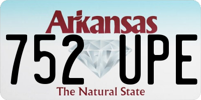 AR license plate 752UPE