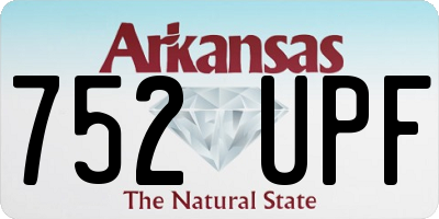 AR license plate 752UPF