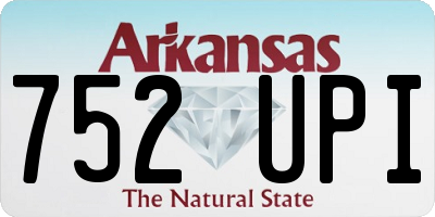 AR license plate 752UPI