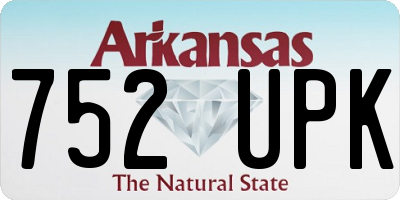 AR license plate 752UPK