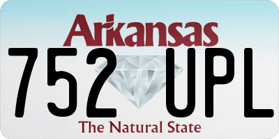AR license plate 752UPL