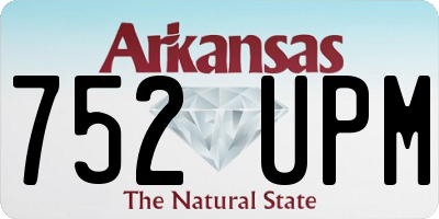 AR license plate 752UPM