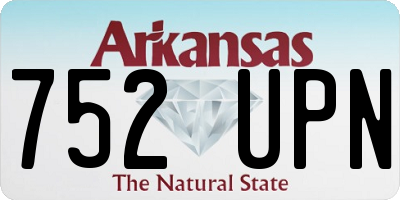 AR license plate 752UPN