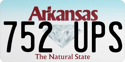 AR license plate 752UPS