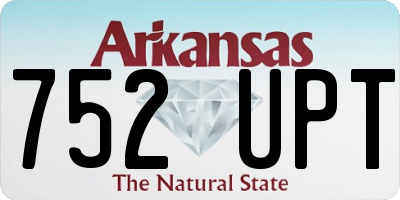 AR license plate 752UPT