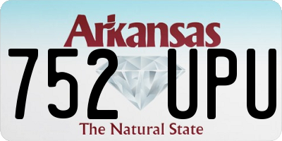 AR license plate 752UPU