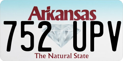 AR license plate 752UPV