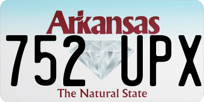AR license plate 752UPX